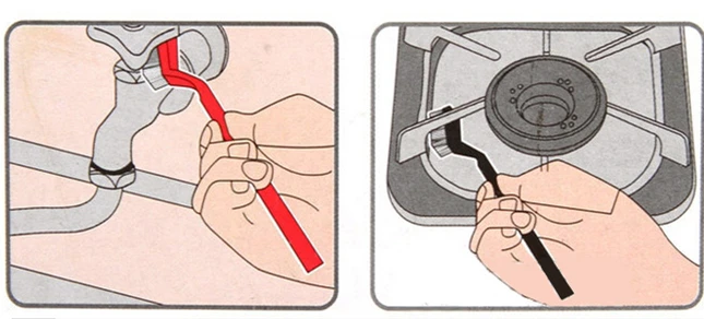 Щетка для чистки кухонной газовой плиты 3 шт./лот|Чистящие щетки| |