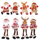 Рождественское украшение для новогодней елки 2021, домашний Рождественский эльф, кукла Санта-Клаус, снеговик, рождественский подарок для детей, украшение на Рождество