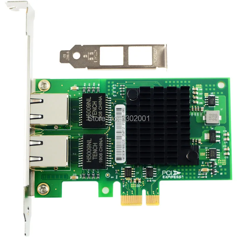 Чип Intel I350AM2 PCI E X1 RJ45 настольный ПК два порта гигабитный Ethernet Lan 10/100/1000 Мбит/с
