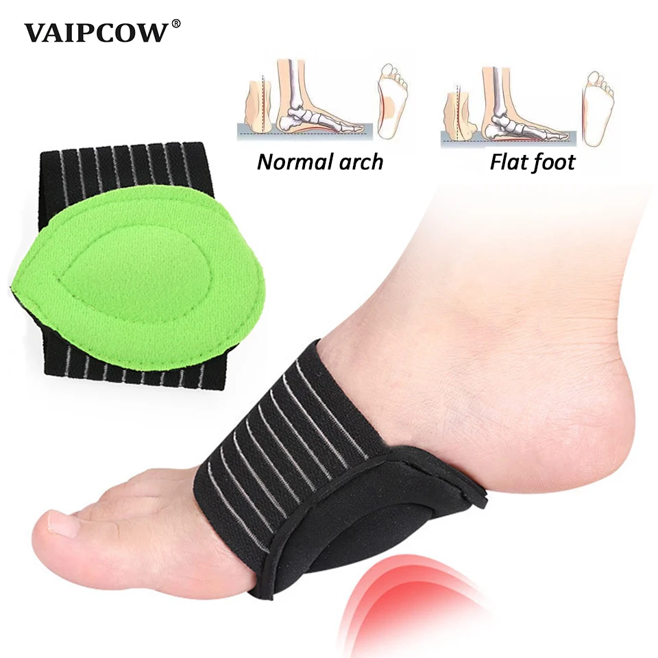 VAIPCOW подкладки для поддержки свода стопы ортопедические стельки для плоскостопия ортопедическая обувь подошва стельки для мужчин и женщин ...