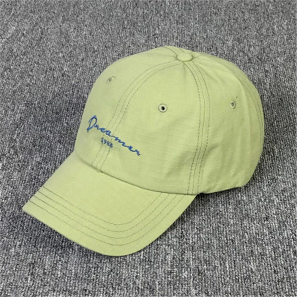 Сезон: весна лето упрощенный с вышитой надписью бейсболка Кепки южнокорейский