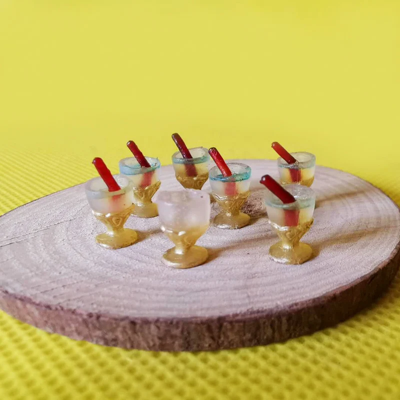 10 шт. синий бокалы для вина/стеклянные миниатюры столовая посуда/милый/Сказочный