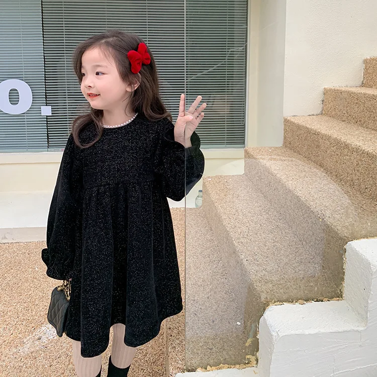 

Зимнее шикарное вечернее платье для маленькой принцессы из синели, новогодние флисовые плотные платья