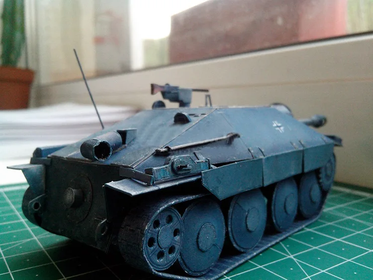 Немецкий охотничий танк в масштабе 1:35 3D бумажная карточка Модель для сборки