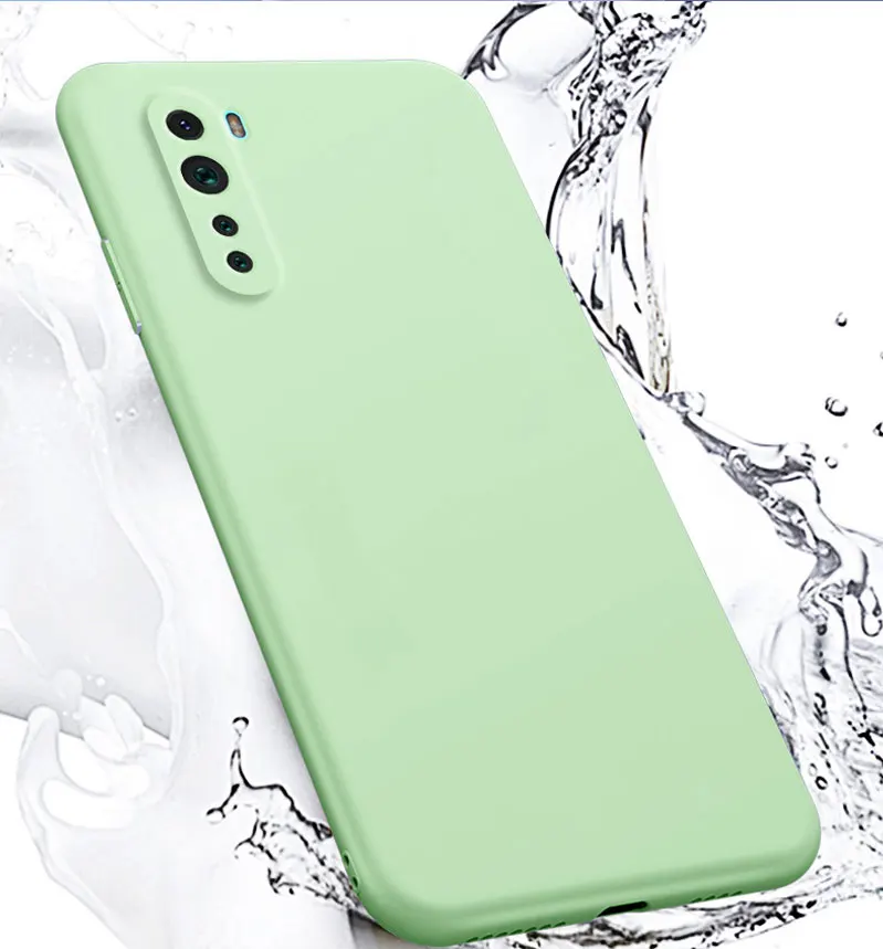 Чехол для OnePlus Nord N100 жидкий силиконовый мягкий защитный чехол объектива камеры 9