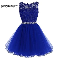 gardlilac 2021 prom dresses short for women homecoming dress 2021 a line tulle cocktail gown