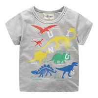 baby cotton tees summer boys t shirts with cartoon dinosaur print fashion childrens clothes toddler tops