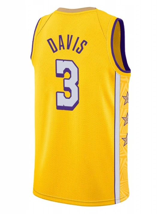 

2021 American Basketball Jerseys Clothes European Size Anthony Davis #3 T Shirts Cotton Tops Cool Loose Men Clothing Off White
