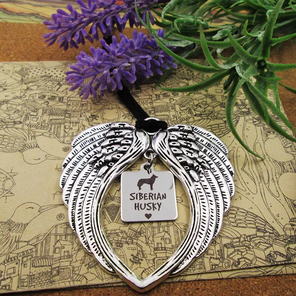 Сибирский хаски для зеркала заднего вида Рождественская елка зеркало Висячие