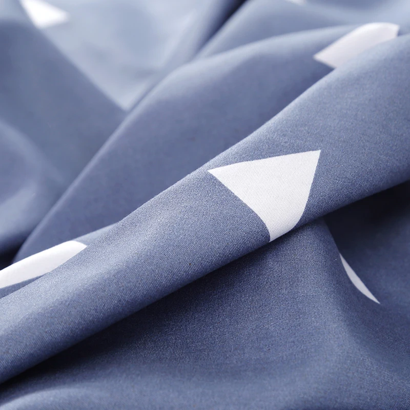 

2021 Fashion Blue Bedding Set Luxury Duvet Cover Set 3/4pc Bed Linens Color Bed Set Design Pillowcase With Sheet