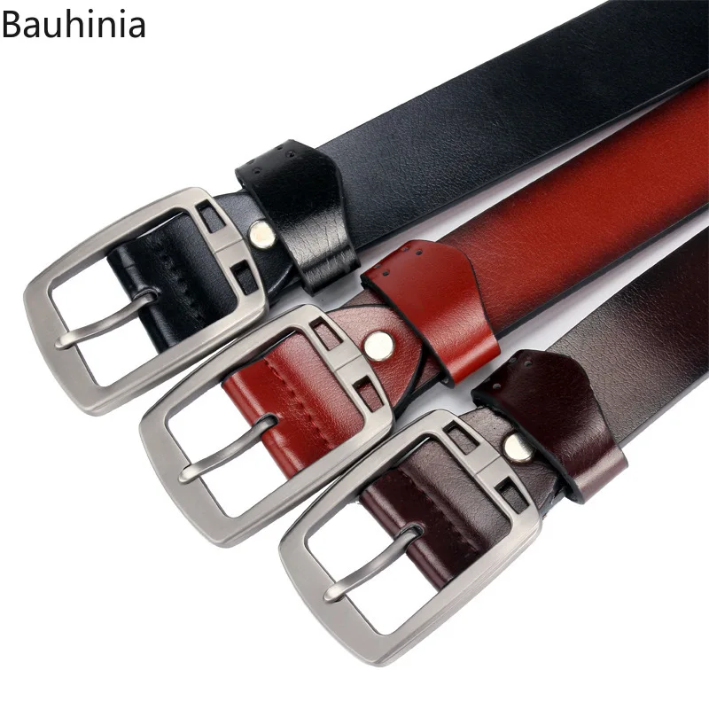 

Top Quality Solid width Belts Men Retro Cowhide Leather Brass Pin Buckle Metal Belt for Men width 3.7CM Youth fashion jeans belt