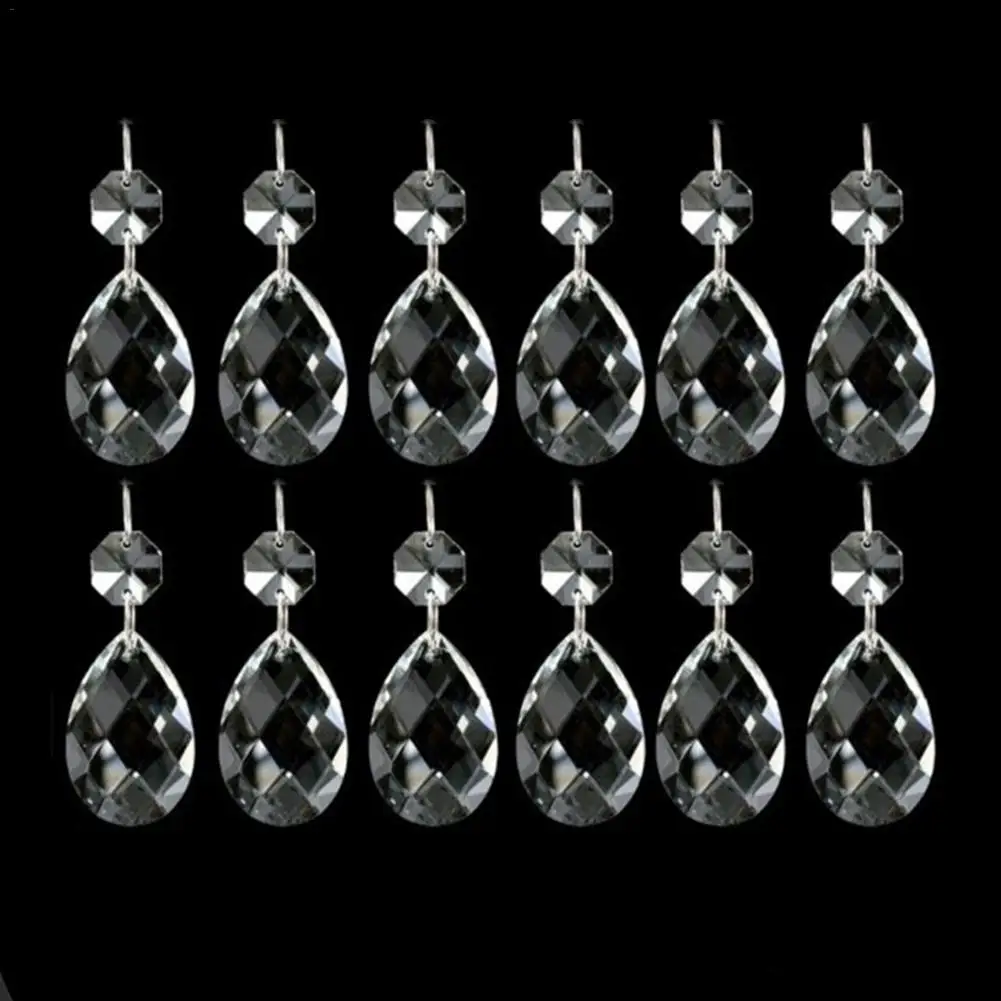 10 шт./упак. прозрачные художественные стеклянные капли люстры подвессветильник
