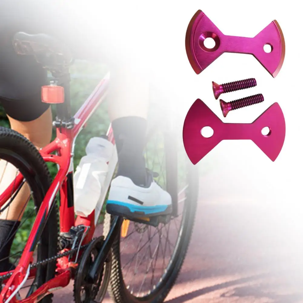 2Pcs Useful Protection Sheet Lightweight CNC Machining Pedal Plate Foot Lock Pedals for Bikes Bike | Спорт и развлечения