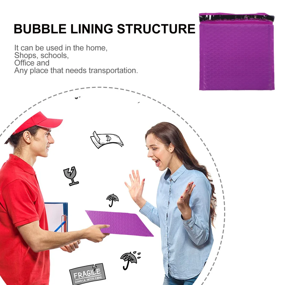 

50Pcs Bubble Padded Envelopes Bubble Shipping Mailers Bubble Packing Bags