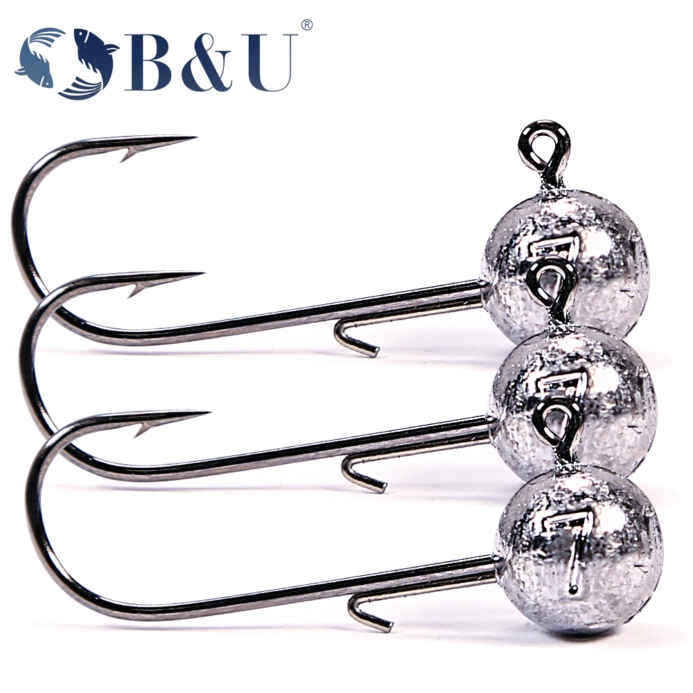 

B&U Classic Jig Head 2g 3g 5g 7g 10g 12g 14g Head Hook Jig Fishing Hook Jig Pike Fish Accessories