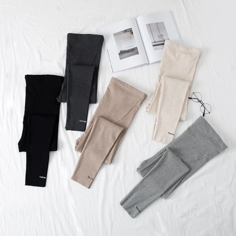 H36 большой размер Леггинсы для беременных Осенние теплые белые качественная