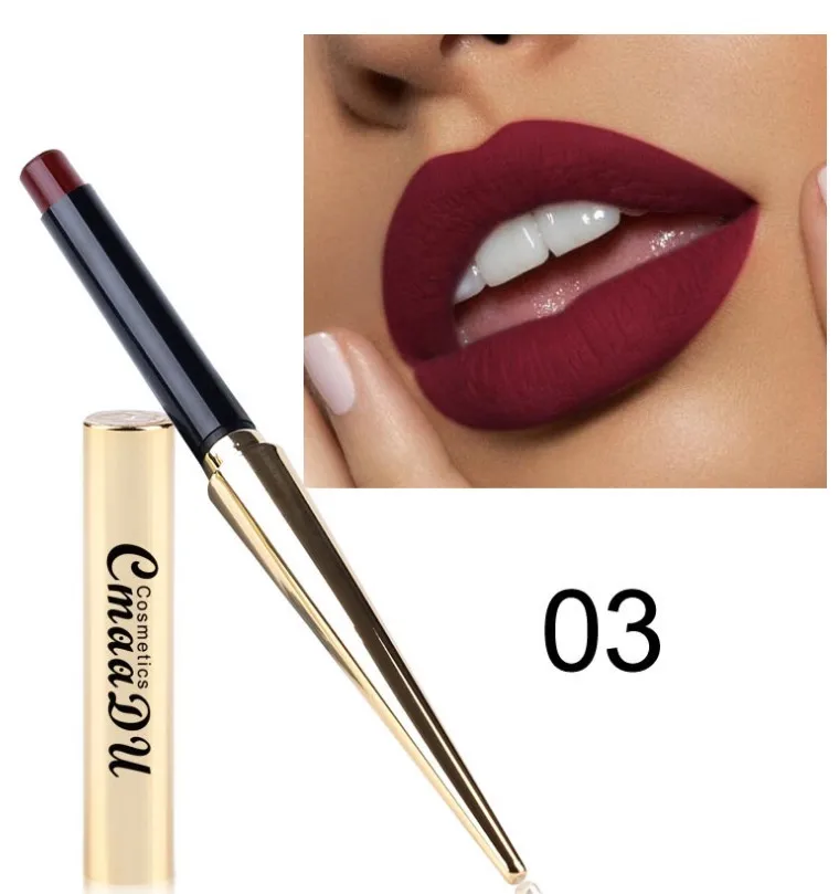 Матовая помада бархатная Сексуальная Красная пигментная губная долговечная