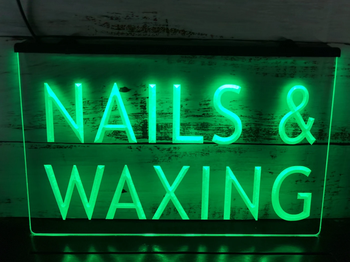 Светодиодная неоновая световая вывеска для салона красоты I358 Nail & Waxing|Таблички и