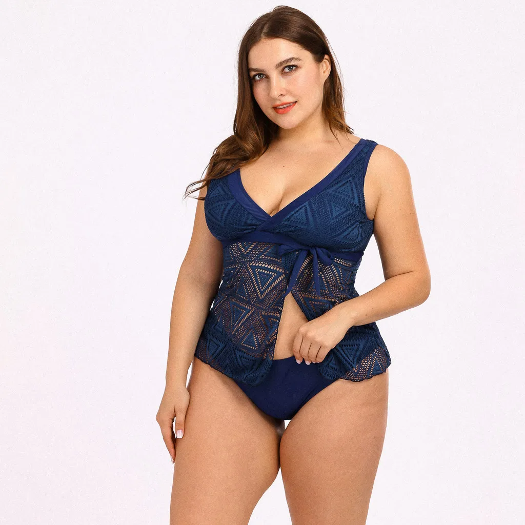 Купальный костюм 38 # Женский кружевной Купальник с пуш ап танкини комплект из