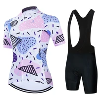 2022 women summer new cycling jersey set mtb breathable bicycle short sleeve sports bike cycling clothing maillot ropa ciclismo