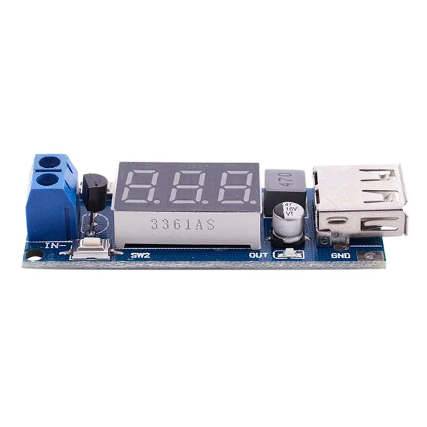 Step 4 5-40 В до 5 2А понижающий светодиодный вольтметр USB модуль преобразователя