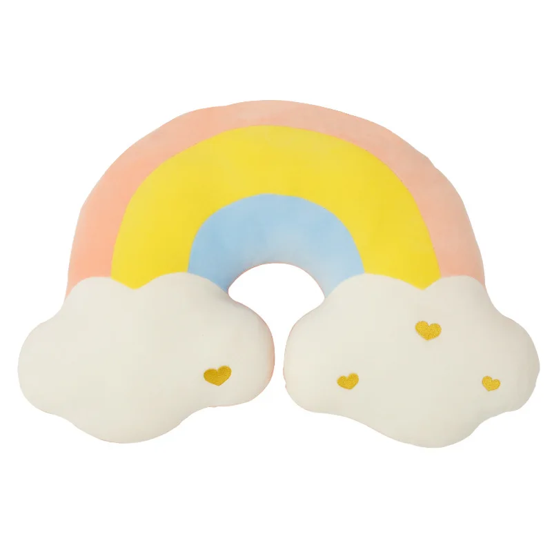 

Rainbow Clouds Cute Pink Pillow Sofa Bedside Sleeping Pillow Cushion Creative Sky Series Seat Back Girl Birthday Gift Room Decor