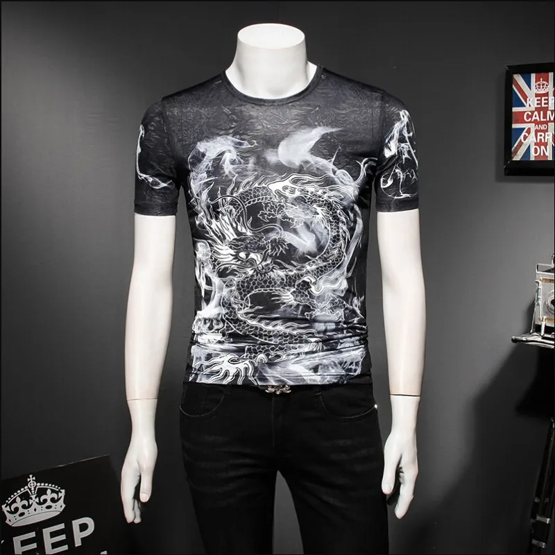 Новинка лета 2020 футболка с коротким рукавом и круглым вырезом мужская