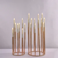 metal candelabra luxury candle holders candlesticks wedding table centerpiece pillar stand road lead party home decoration