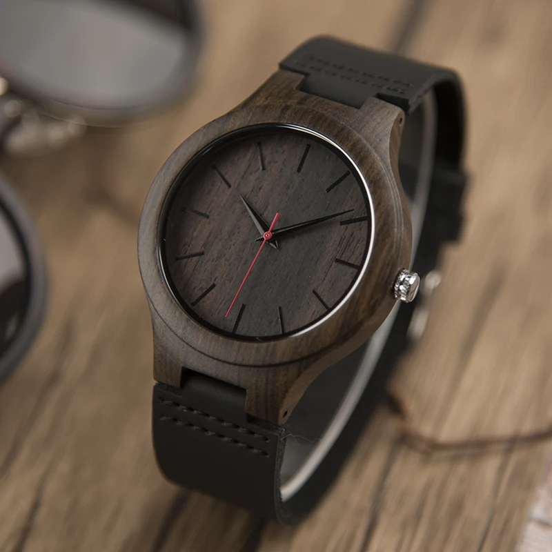 

DODO DEER Fashion Luxury 100% Handmade Black Quartz Wooden Watches Men Custom Logo Wood Timepieces Gifts Drop Shipping A11-1