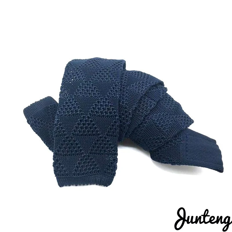 Модный мужской вязаный галстук классический геометрический Узкий Тонкий тканый