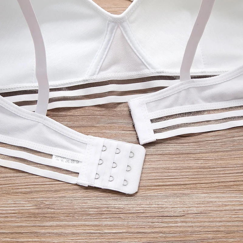 Бесшовные бюстгальтеры с эффектом потертости хлопок тонкая секция удобное