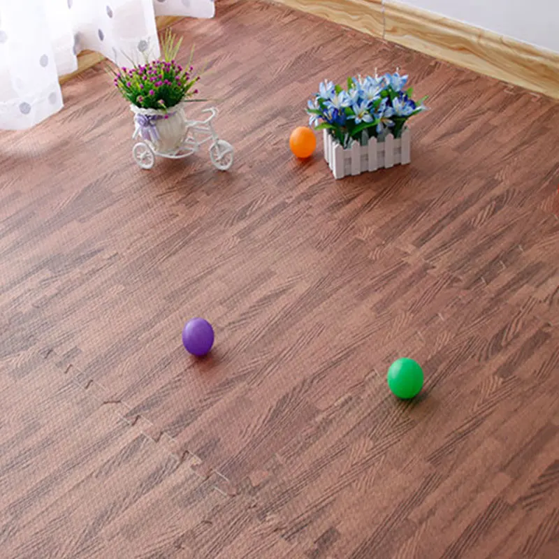 Имитация дерева пол темно цвет коврик для детских игр 30X30 см мебель eva спальня