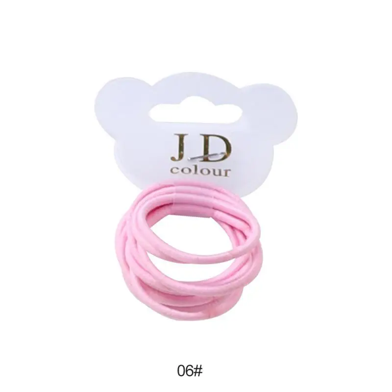

10PCS/lot Rubber Band Children Scrunchy Girls Hair Bands Small Baby Headwear Multicolor Disposable Rubber Band Accessories