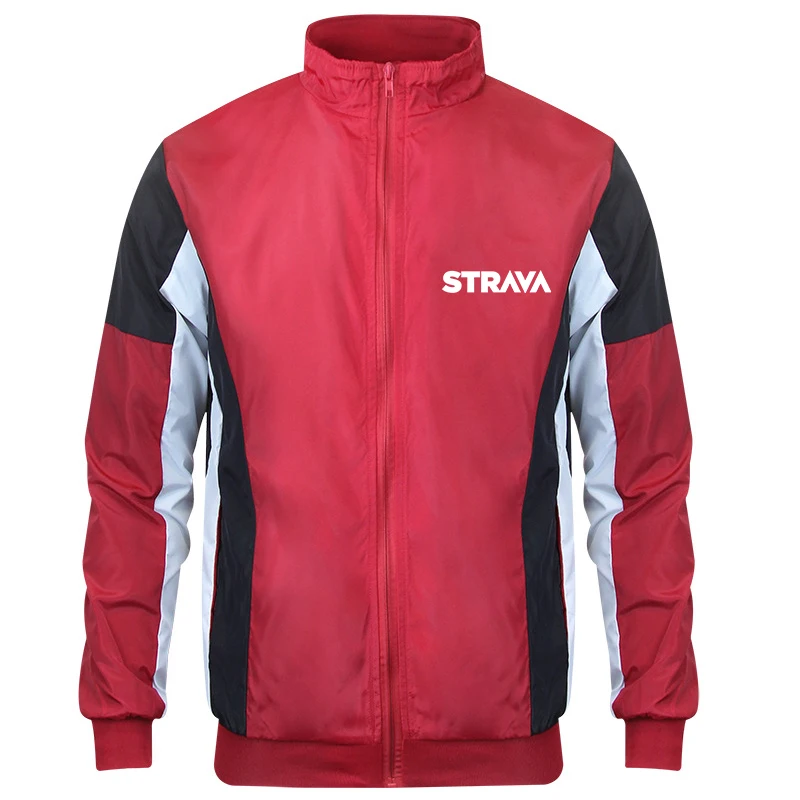 

Patchwork Cycling Jacket Strava MTB Mountain Bike Racing Motorcycle Jersey Waterproof Windproof Men Cycling Clothing Breathable