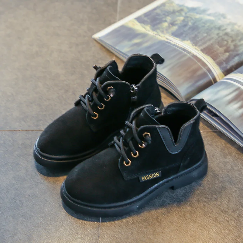 2019 зимние розовые ботинки для маленьких девочек замшевые кожаные малышей