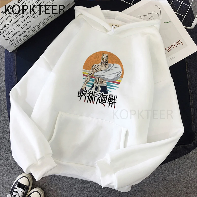 

Men Women Hoodies Jujutsu Kaisen Funny Anime Japan Style Kawaii 90s Fashion Graphic Harajuku Long Sleeve Hooded Sweatshirts