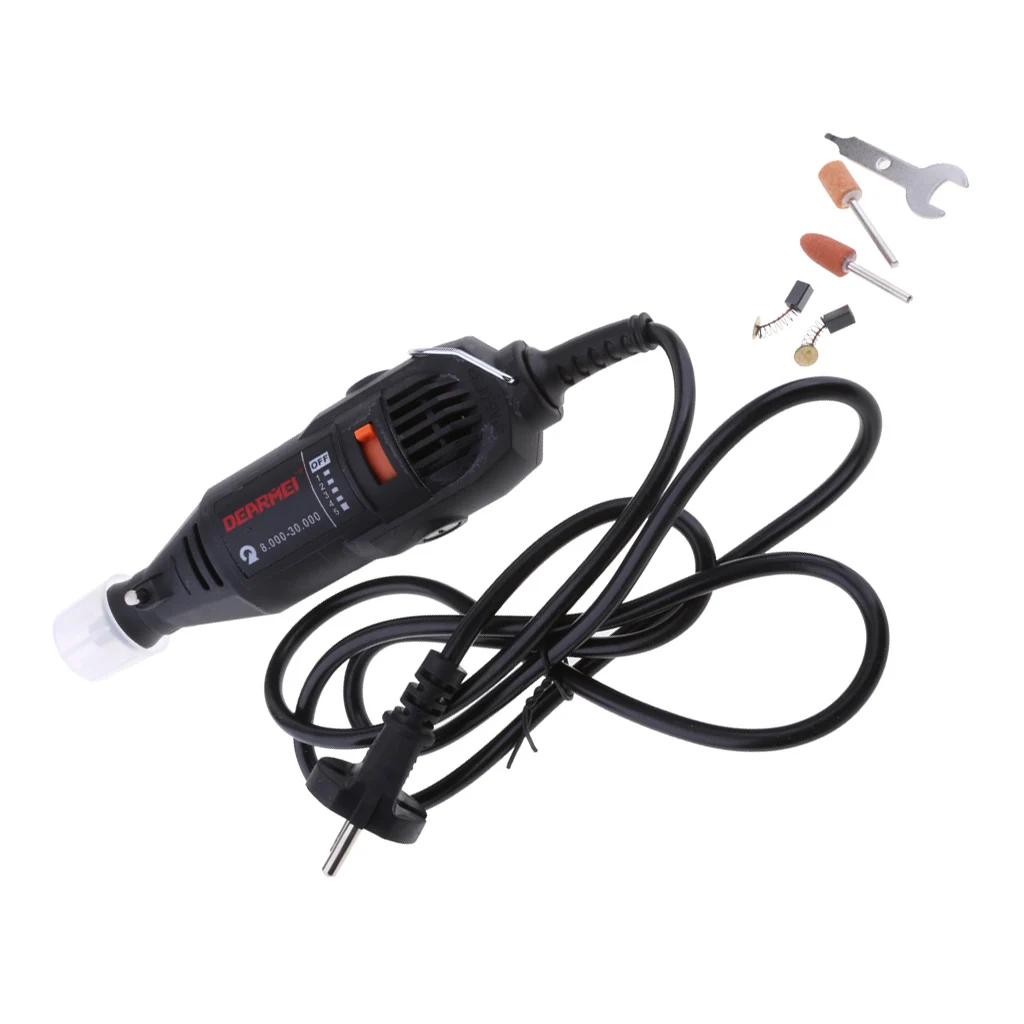 

130W Mini Drill Electric Engraving Polishing Machine Grinder Rotary Kit EU