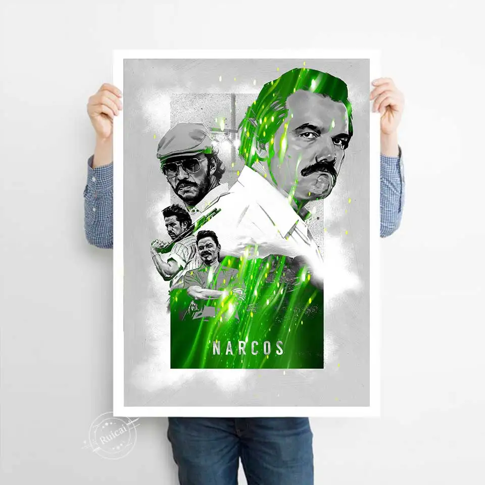 Настенный плакат с изображением персонажа Narcos в современном стиле украшение для