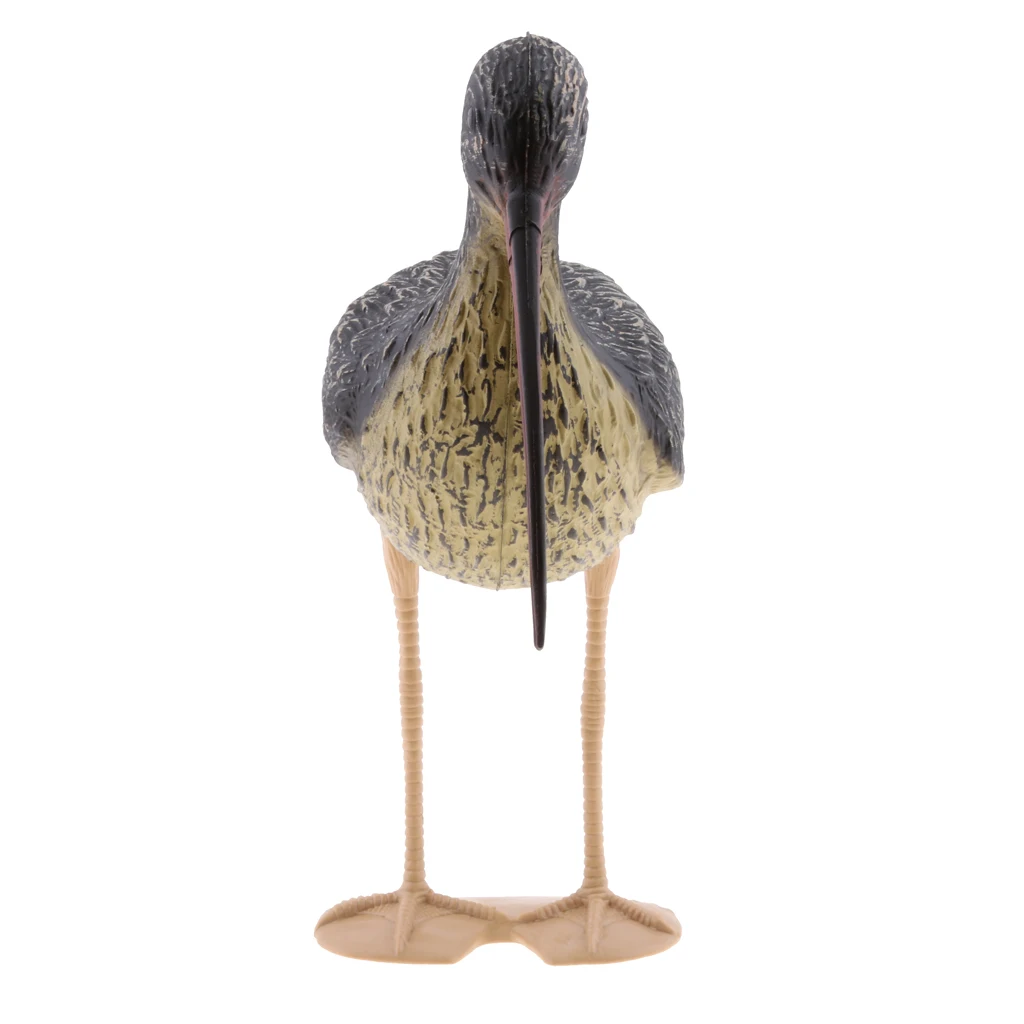 

Realistic Plastic Curlew Bird with Long Beak Decoy Bird Scarer Scarecrow Garden