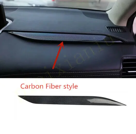 Carbon Fiber Co-pilot Center Console Strip Cover For Lexus NX200t 300h 2015-2020 car accessories