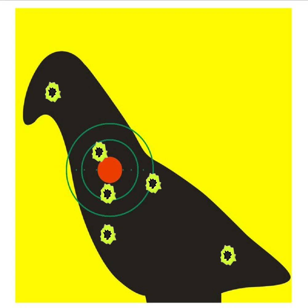 

Самоклеящиеся брызги-Брызговики 3/7,50 см, реактивные (цветные удары) наклейки для стрельбы, мишени (силуэт голубей), 100 шт. в упаковке