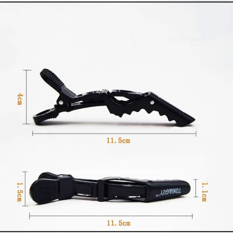 

1@# 6Pcs/pack Hairdressing Clamps Claw Clip Hair Salon Plastic Crocodile Barrette Holding Hair Section Clips Grip Tool