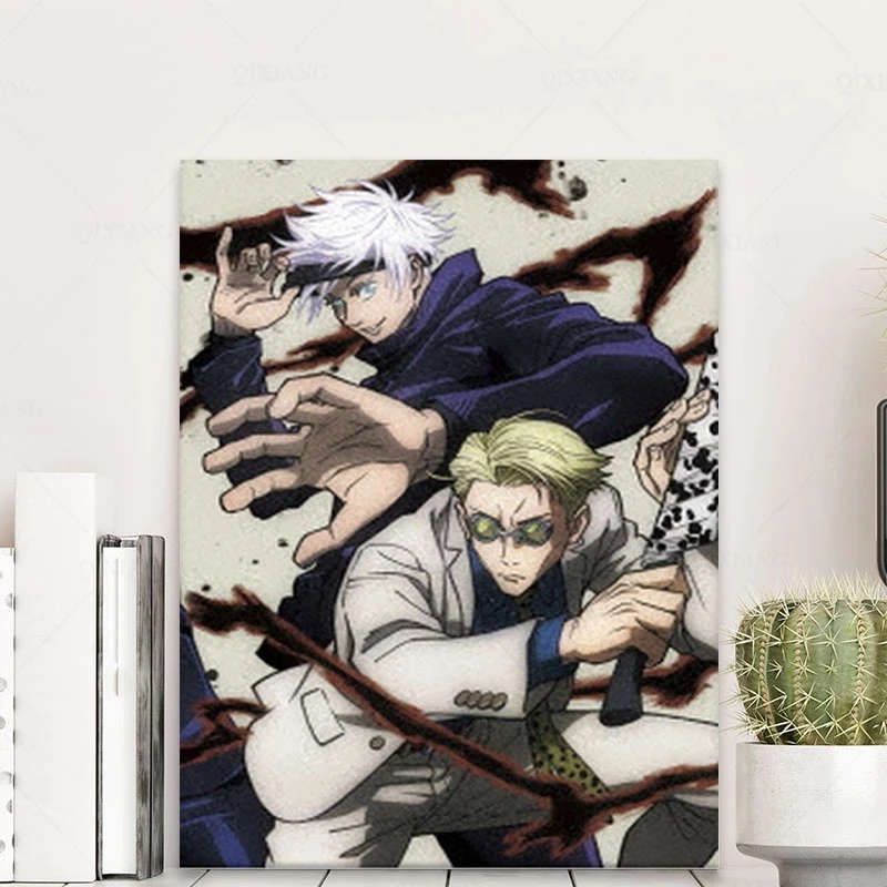 

Kento Nanami Satoru Gojo Jujutsu Kaisen Anime Canvas Painting Wall Art Poster Print Picture Living Room Decoration Home Decor