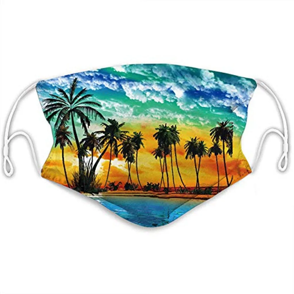 

Dust-proof Adult Men And Women Printed Outdoor Dust Double-layer Mask Protection Mask Respirator Mascarillas Masque Tissu