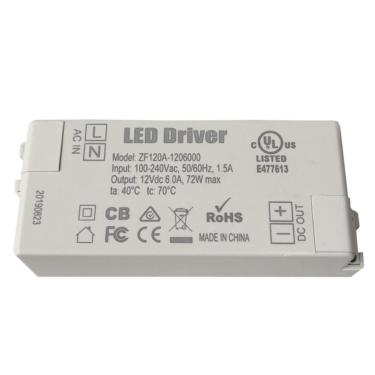 TONGLIDA ZF120A-1206000 72 Вт AC/DC адаптер Светодиодный источник питания для светодиодных