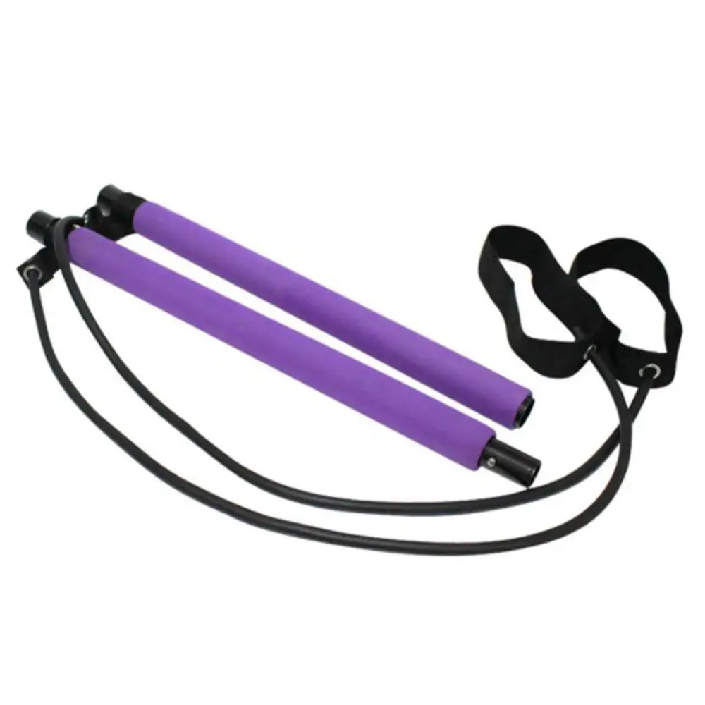 

Portable Pilates bar with resistance bands, suitable for gym, physical exercise, exercise, yoga, mobile