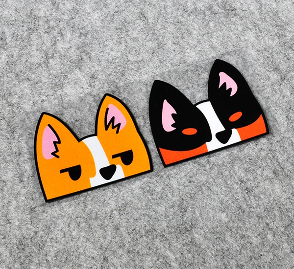 Стайлинг автомобиля Виниловая лента Corgi милая собака питомец наклейка на окно