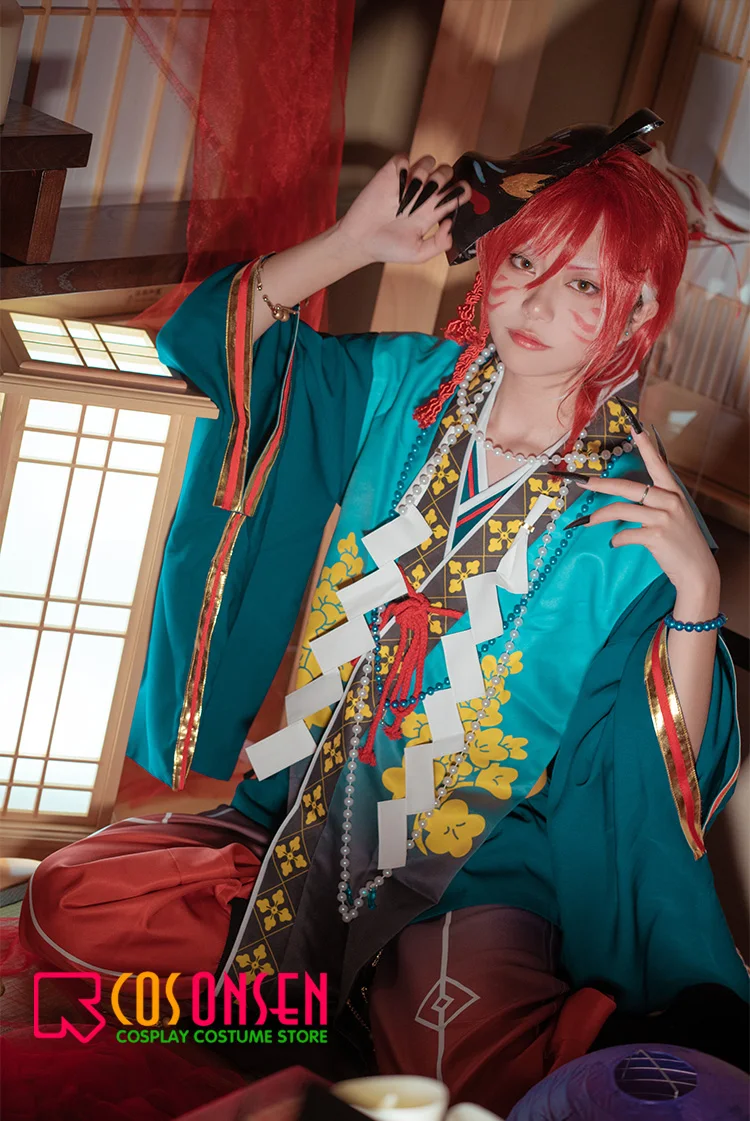 Сценические костюмы звезд cosplayonsen Natsume сакасаки Косплей Костюм террор! Кимоно для кукольного домика с привидениями тамаяри на заказ