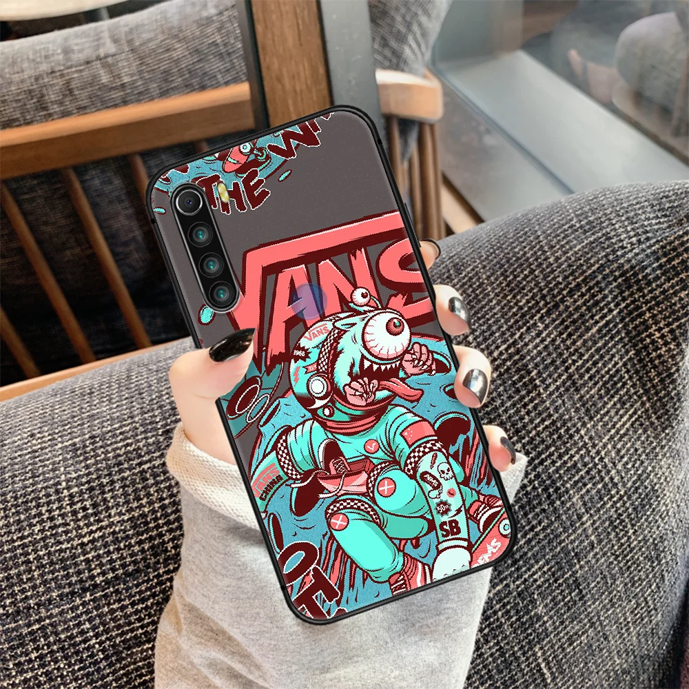 

American luxury brand skateboarding Phone Case Cover Hull For XIAOMI Redmi 7 7a 8 8a 9 9a NOTE 6 7 8 8t 9 9s Pro Max 4X black