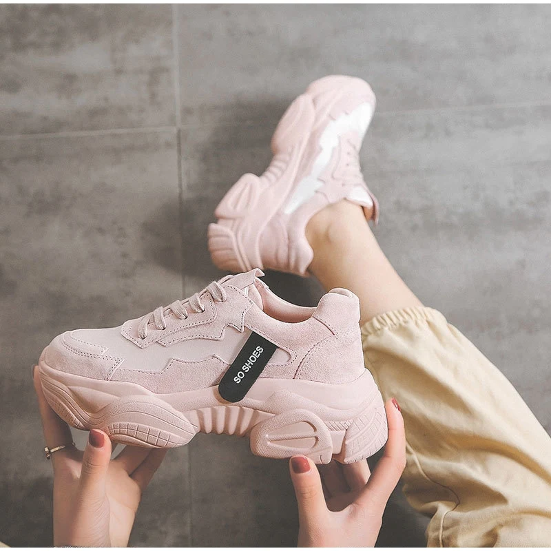 Женские весенние повседневные кроссовки женская обувь на шнуровке массивная